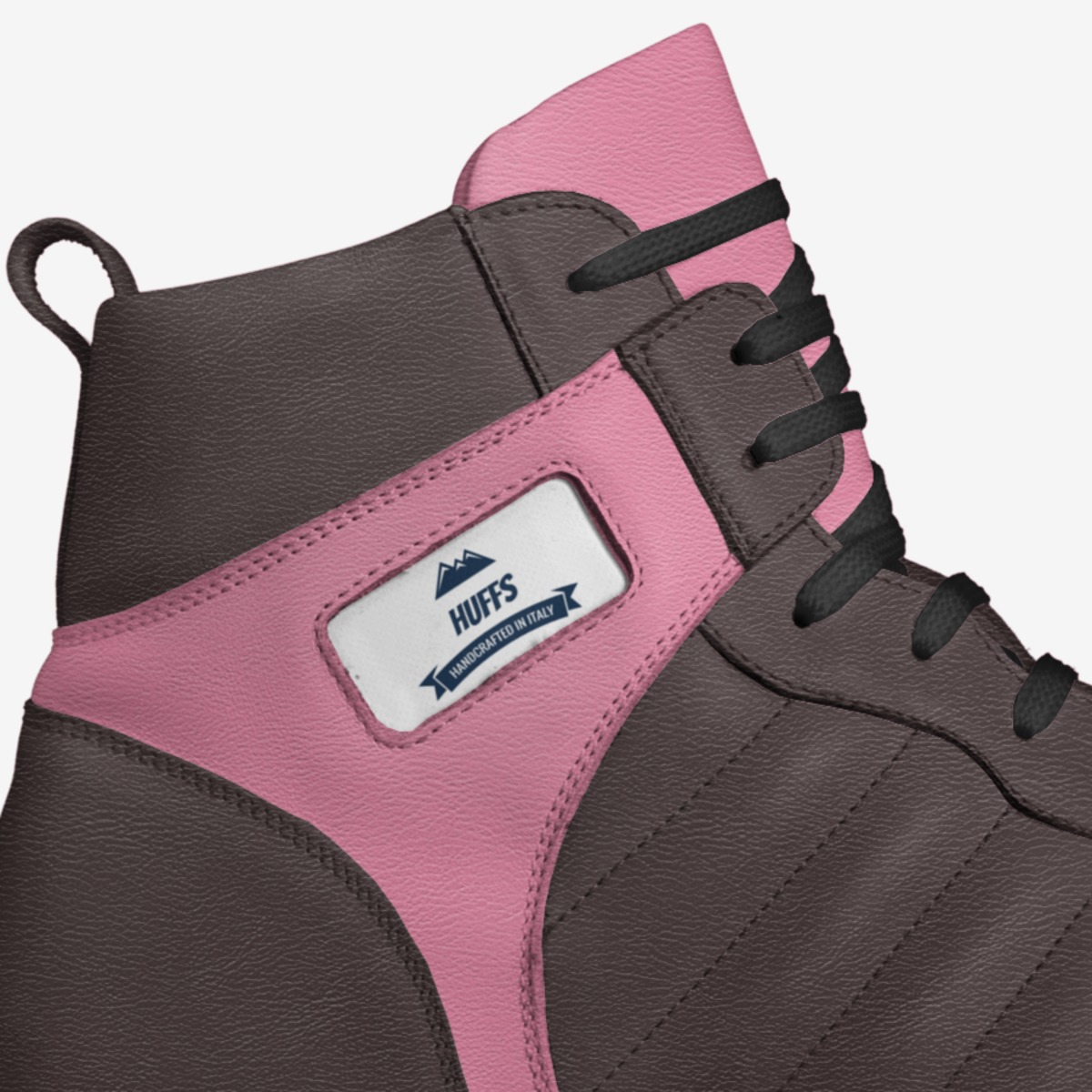 Huffs custom made in Italy shoes by Joshua Huffman | Detail view