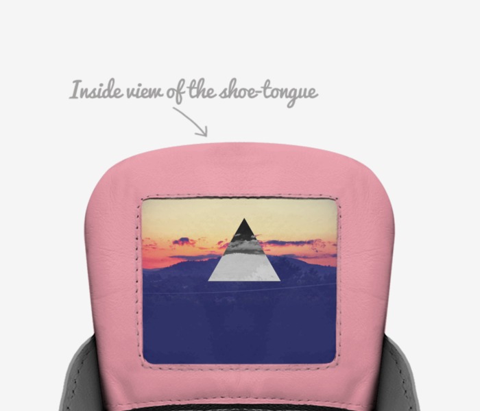 Huffs custom made in Italy shoes by Joshua Huffman | Tongue view