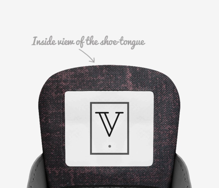 B1 custom made in Italy shoes by D De | Tongue view