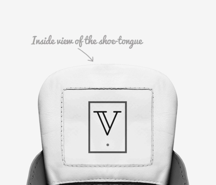 c1 custom made in Italy shoes by D De | Tongue view