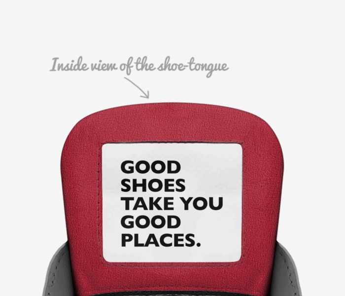 F.O.E 2 custom made in Italy shoes by Merlin Jourdain | Tongue view