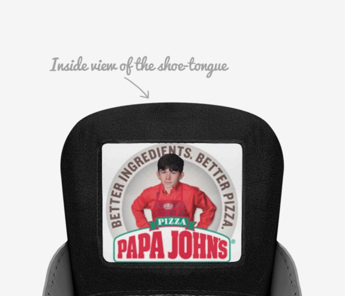 Papa John Pepper custom made in Italy shoes by David Manning 2 | Tongue view