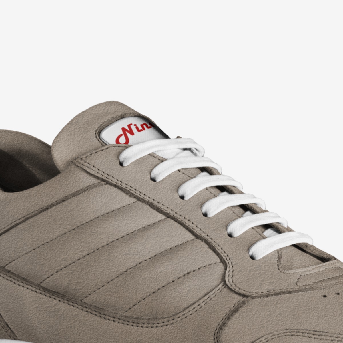 Denim custom made in Italy shoes by Ashton Keys | Detail view