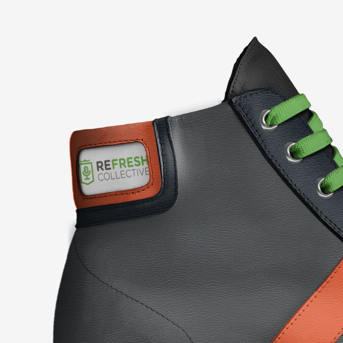 Remix Kicks custom made in Italy shoes by Lee Harrill | Detail view