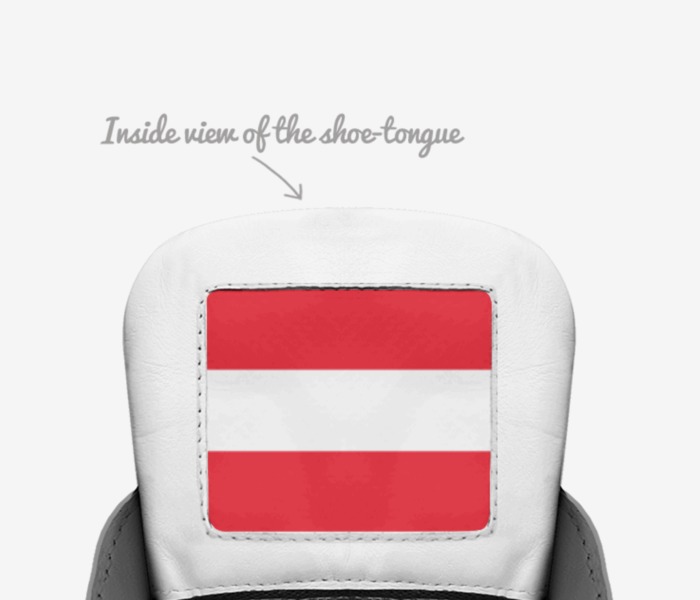 Vic's Austria  custom made in Italy shoes by Brayden Murphy | Tongue view