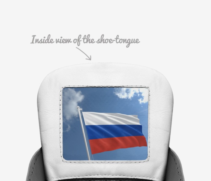 Vic's russia custom made in Italy shoes by Brayden Murphy | Tongue view