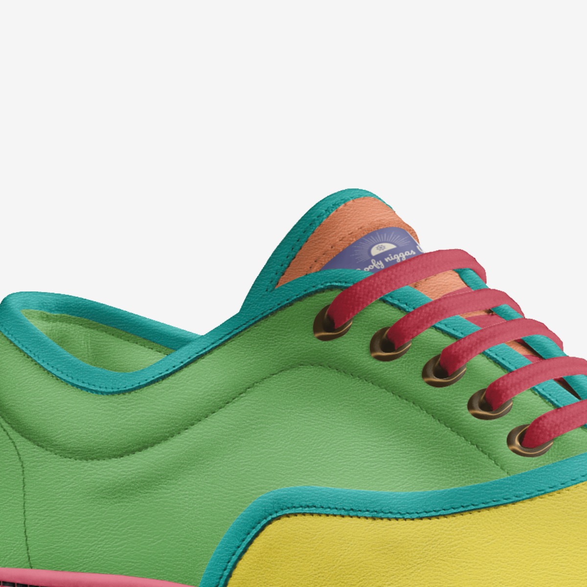Goofy niggas V1 custom made in Italy shoes by Jacob Barthalmuel Williamschilis12 | Detail view