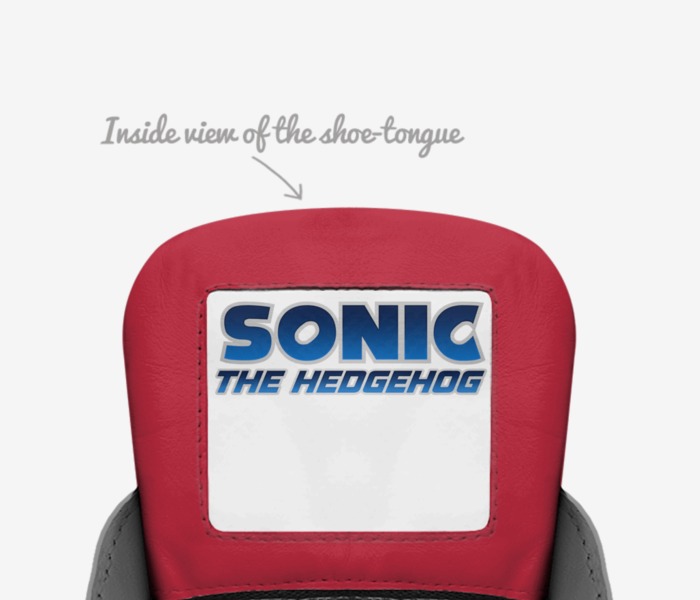 SONIC custom made in Italy shoes by Machele Dallas | Tongue view
