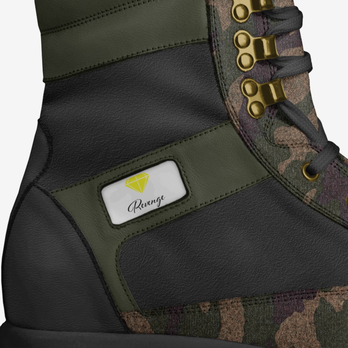 Revenge custom made in Italy shoes by Shantel Nashae | Detail view