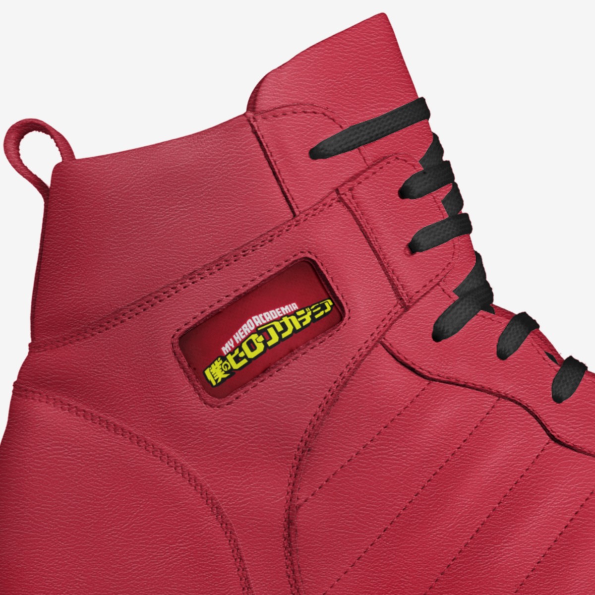 Boku No Hero custom made in Italy shoes by Liam Cudahy | Detail view