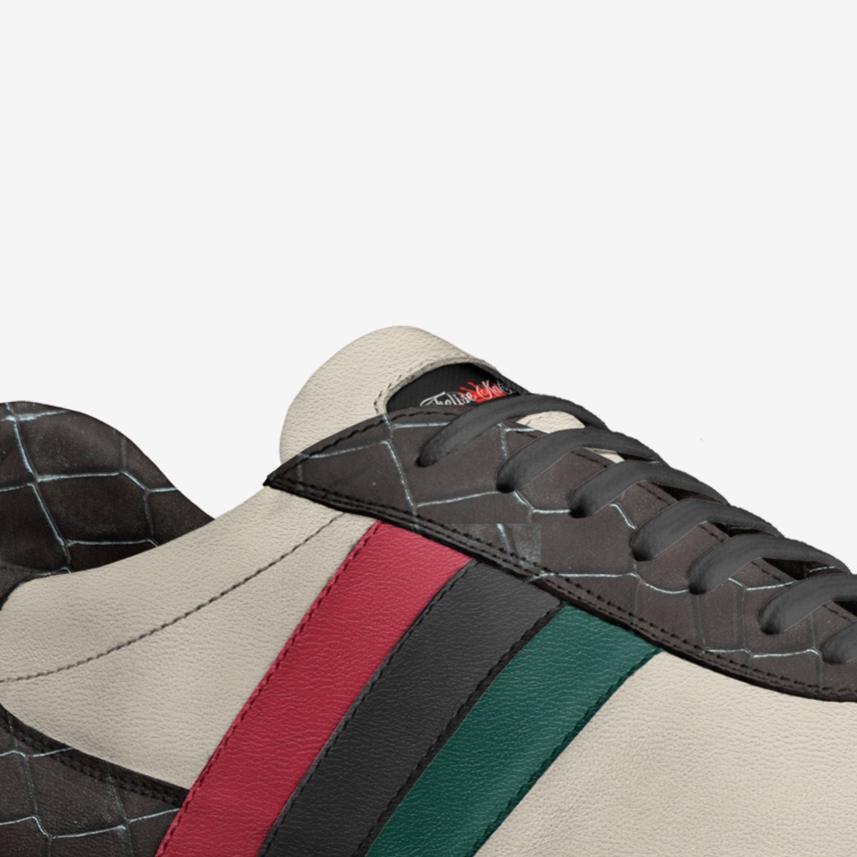 Felise KaBobo custom made in Italy shoes by Shamsud-din King | Detail view