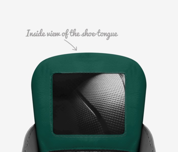 ADI custom made in Italy shoes by Aditya Nair | Tongue view