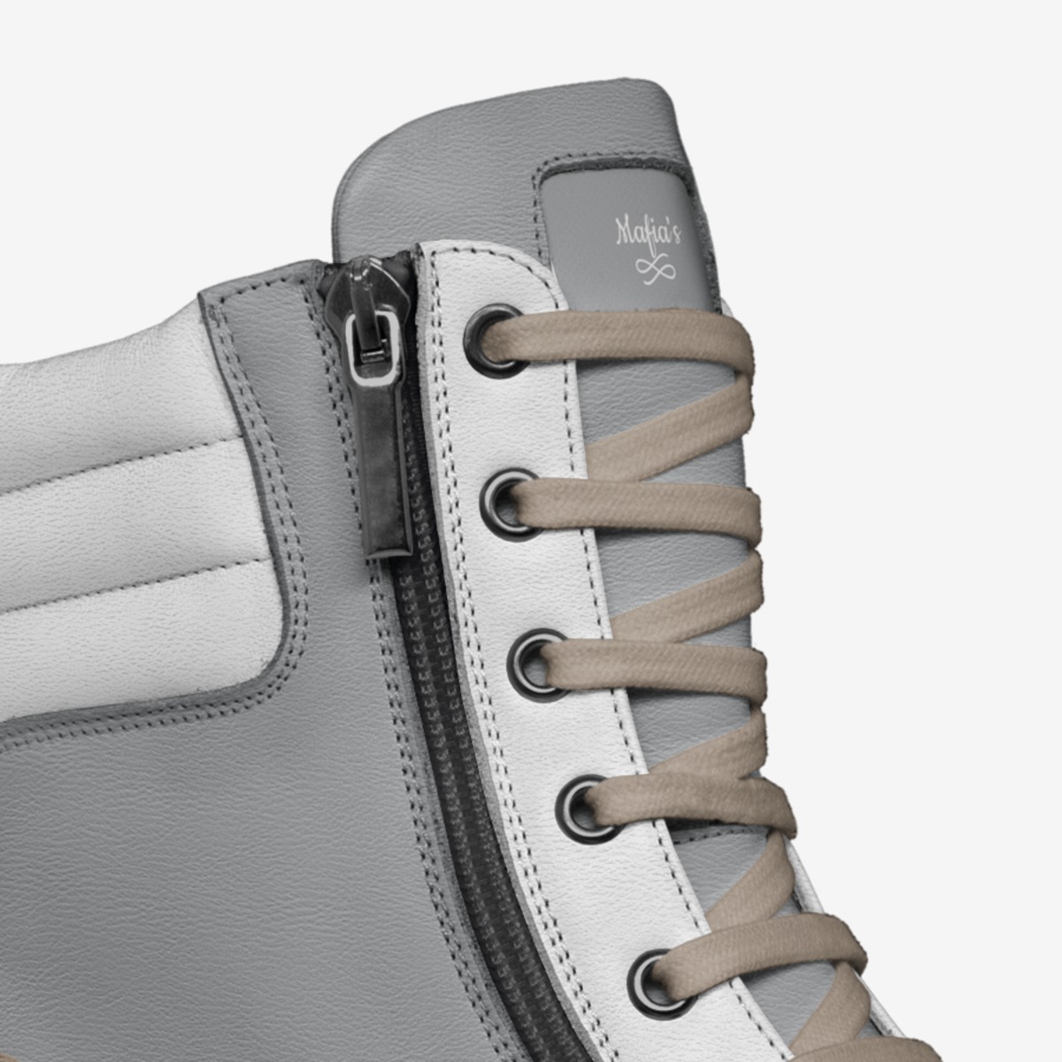 Mafia's custom made in Italy shoes by Shadia Jerome | Detail view