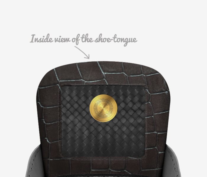 Thor custom made in Italy shoes by Nicholas Lex | Tongue view