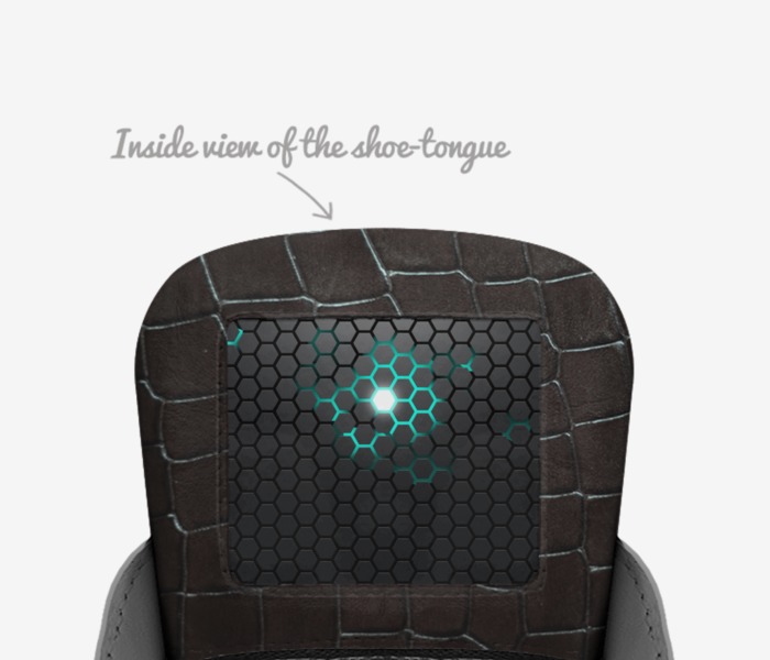 Thor custom made in Italy shoes by Nicholas Lex | Tongue view