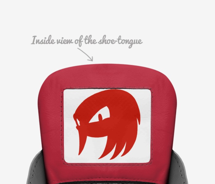 Knuckles shoes custom made in Italy shoes by Floppyz Yt | Tongue view
