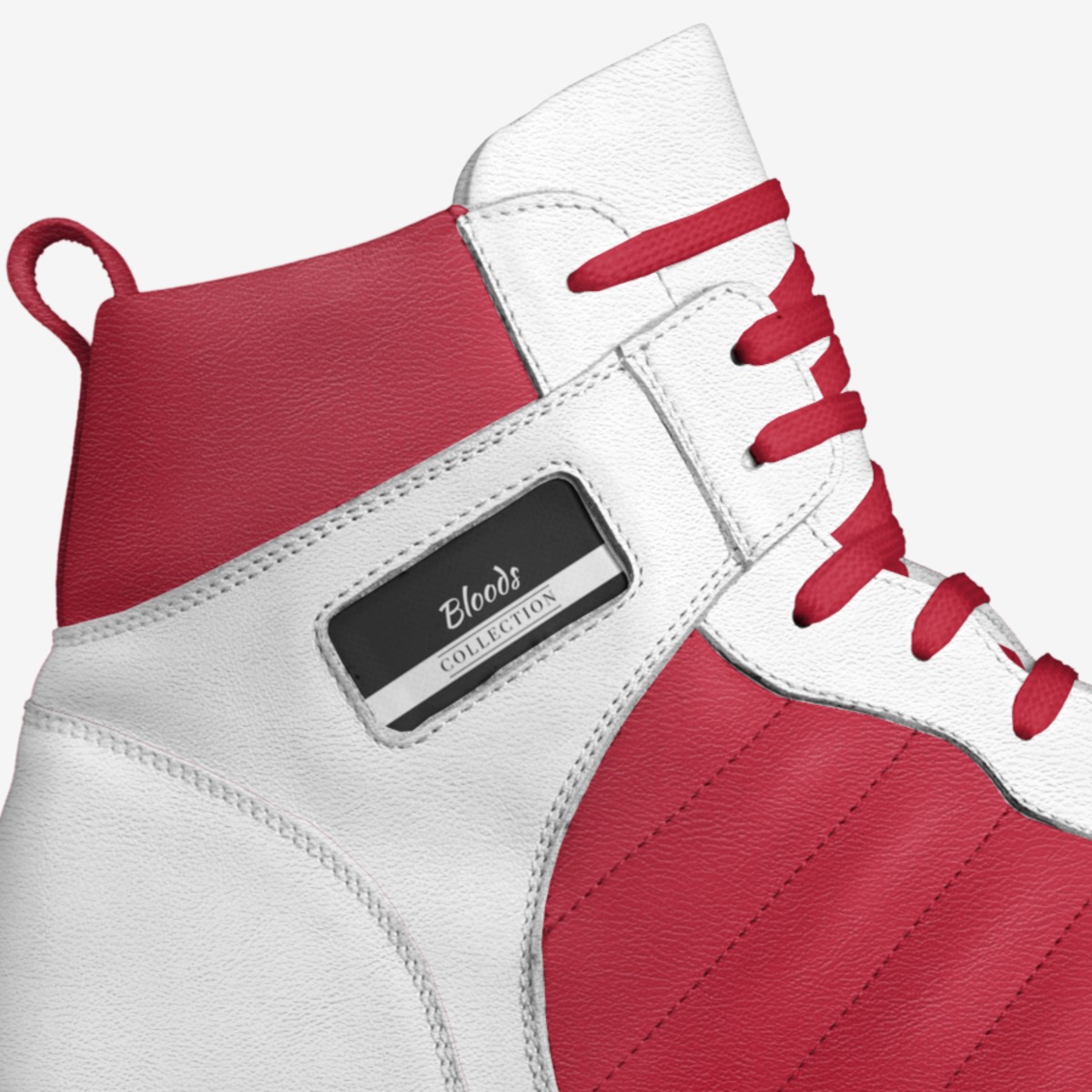 Bloods custom made in Italy shoes by Brayden Livingston | Detail view