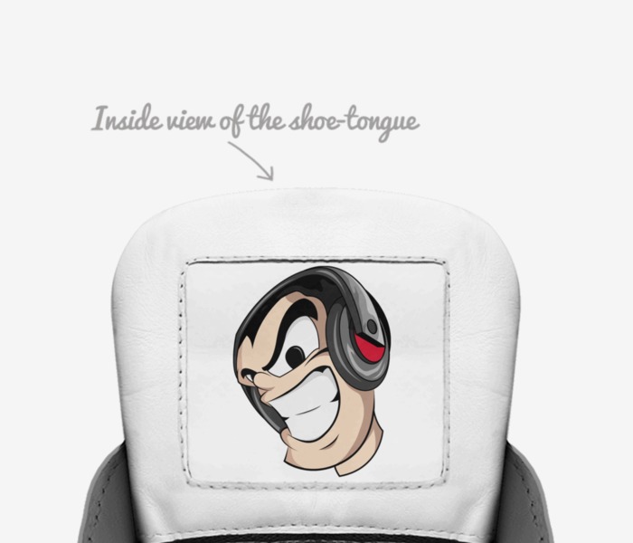 deejay acaboy custom made in Italy shoes by Jose Iturbe | Tongue view