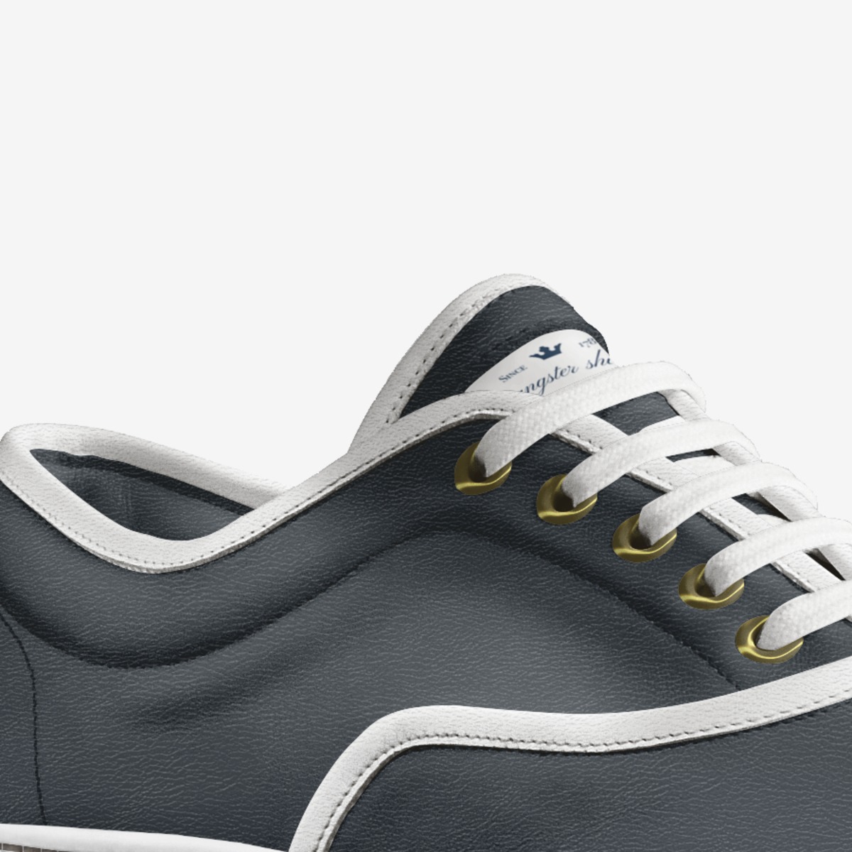 gangster shoes custom made in Italy shoes by Zane Covey | Detail view