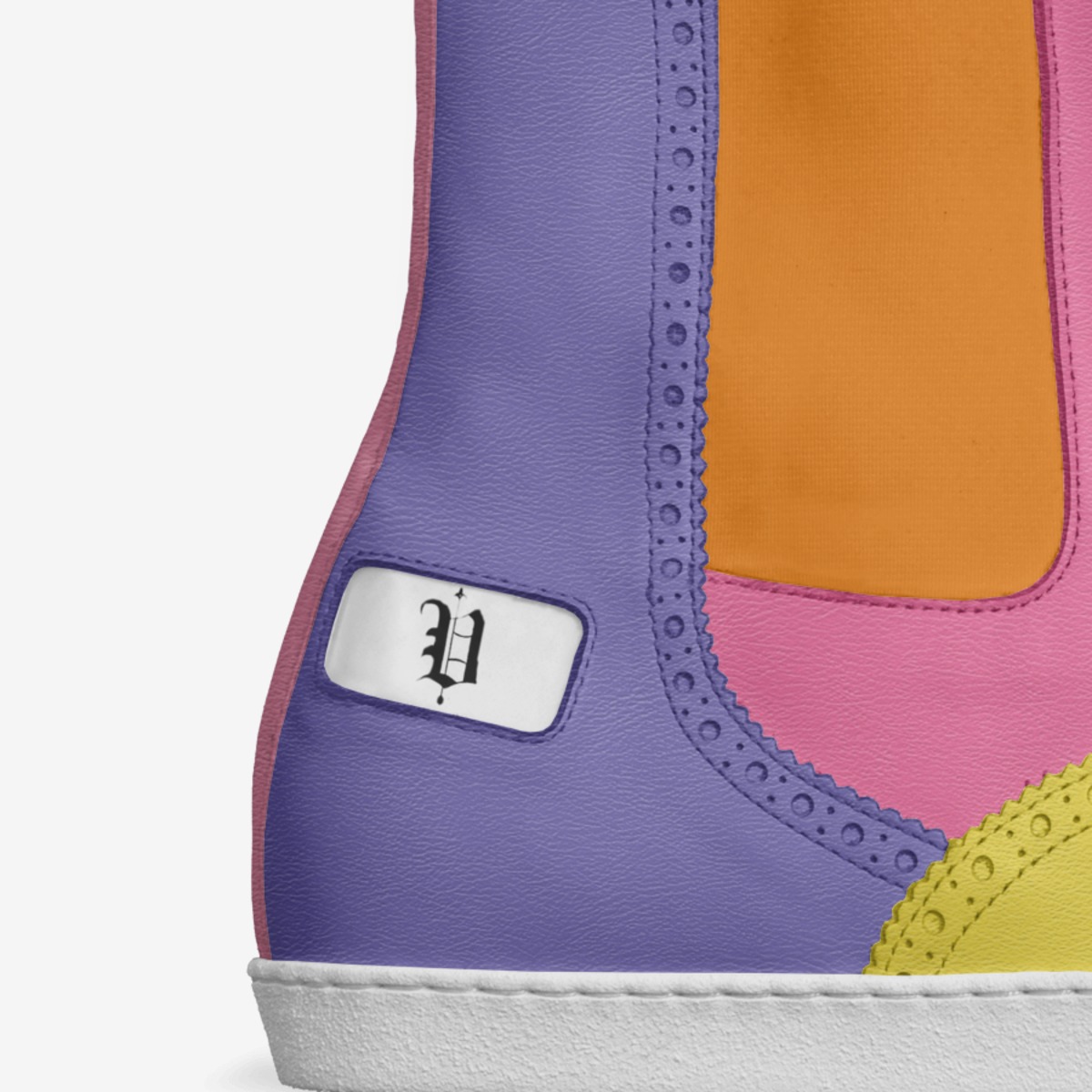 vics peace custom made in Italy shoes by Brayden Murphy | Detail view