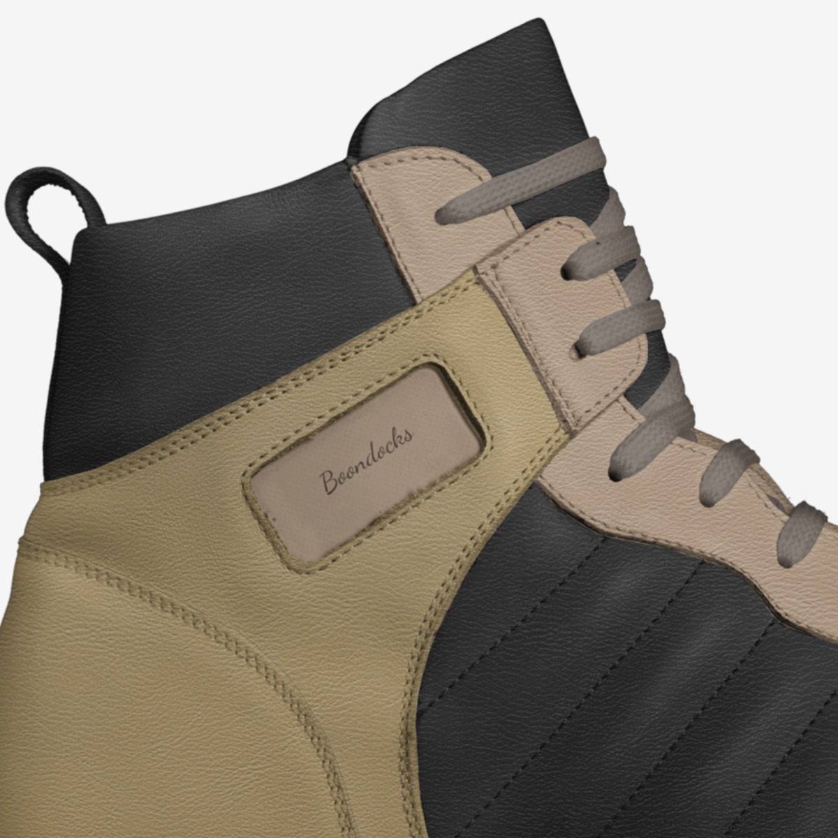 Boondocks custom made in Italy shoes by Sebastian Male Guerrero | Detail view