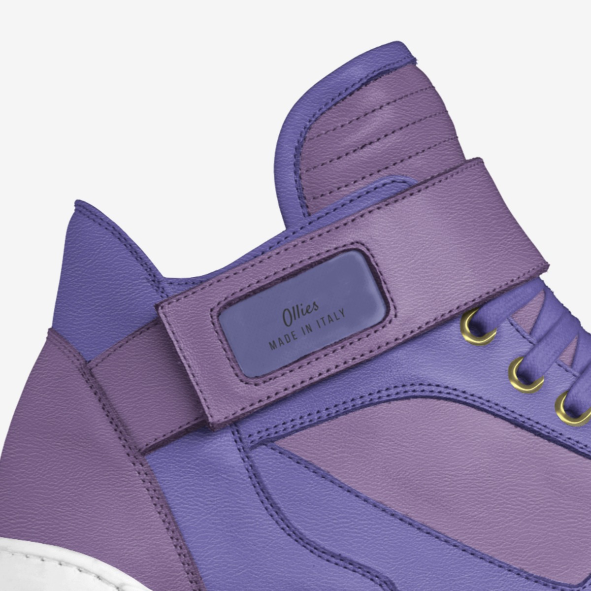 Ollies custom made in Italy shoes by Josh Walker | Detail view