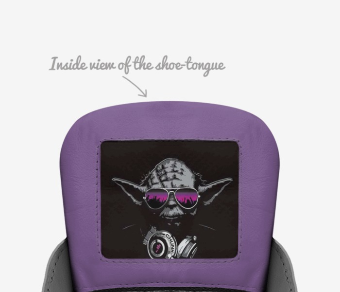 Ollies custom made in Italy shoes by Josh Walker | Tongue view
