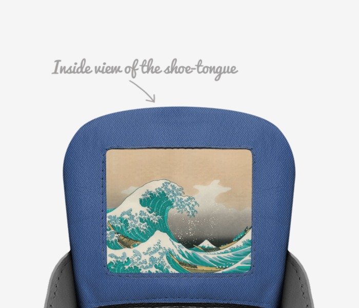 SKO custom made in Italy shoes by Logan Freed | Tongue view
