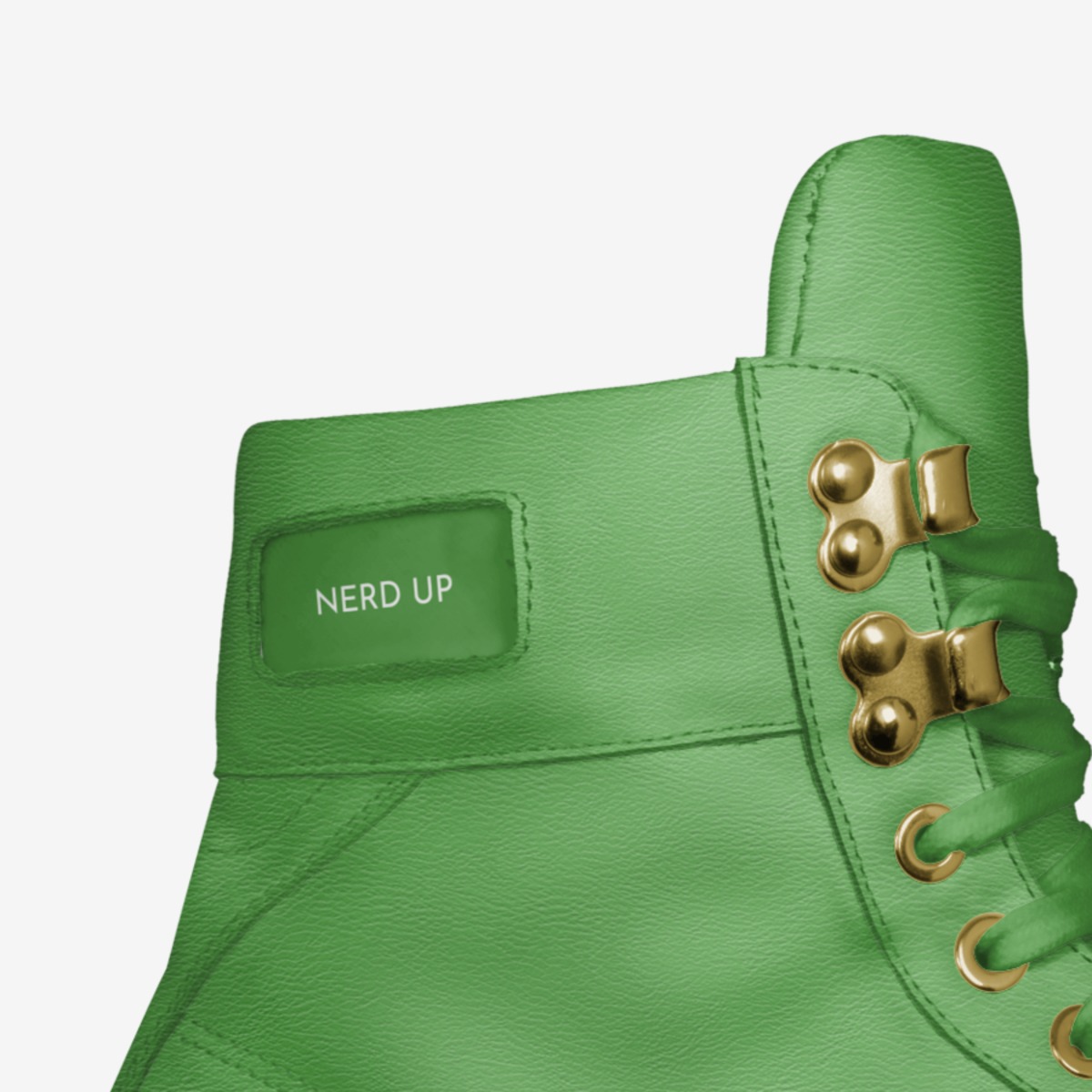 NERD UP custom made in Italy shoes by Eman Tha Profezzor | Detail view