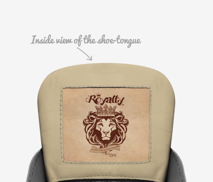 CROWNS By Royalty custom made in Italy shoes by Stephen Allen | Tongue view