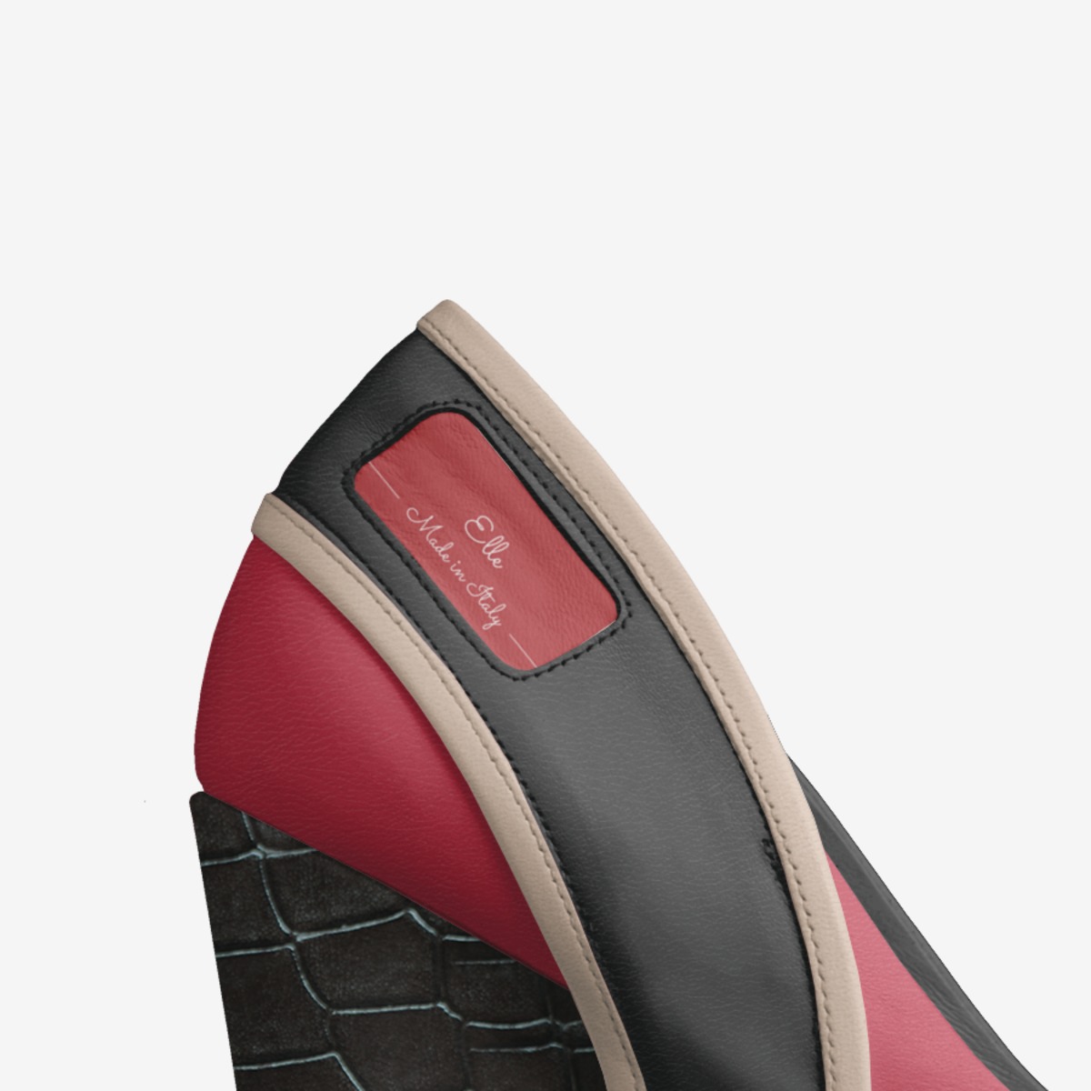 Elle custom made in Italy shoes by Lauren Romeo | Detail view