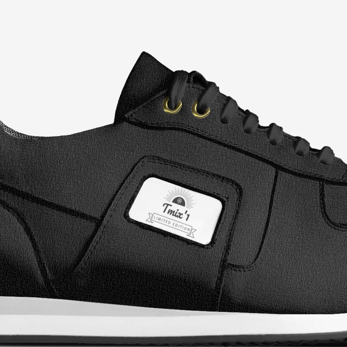 Tmix'1 custom made in Italy shoes by Montrell | Detail view