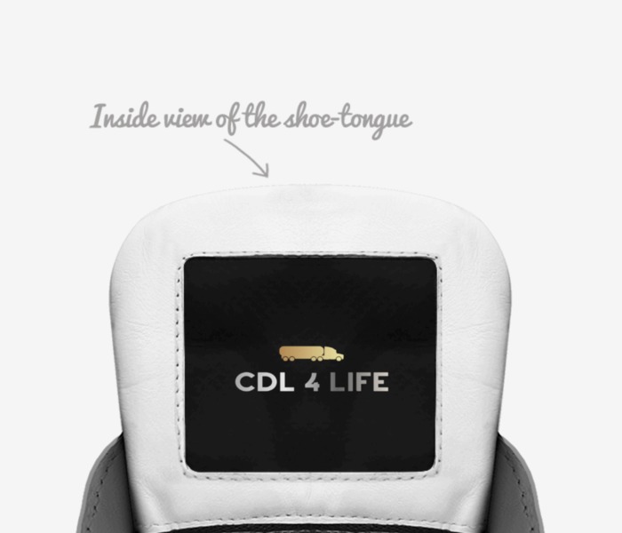 CDL 4 LIFE custom made in Italy shoes by Chamaine Jeffers | Tongue view