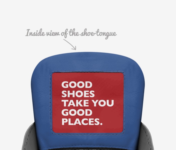 easy shoes custom made in Italy shoes by Luke Rice | Tongue view