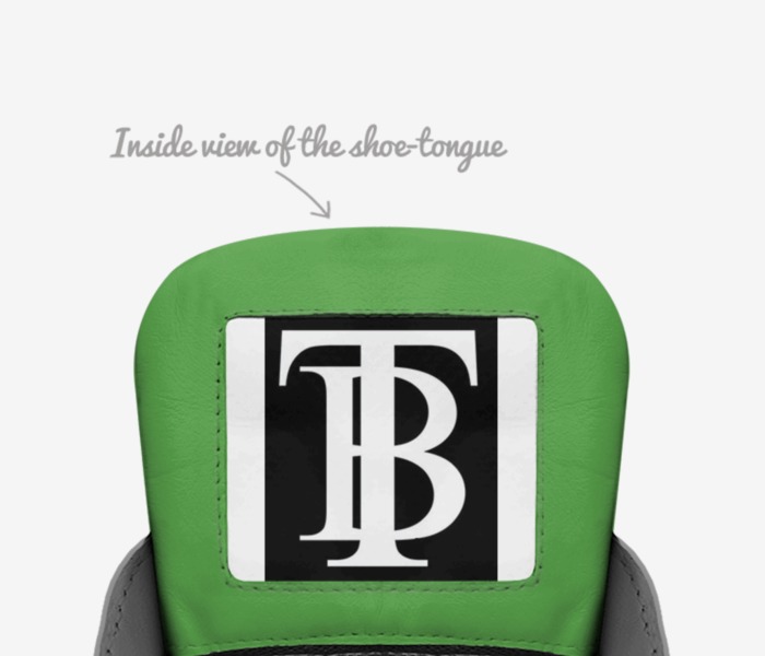 Trent’s brand custom made in Italy shoes by Trent | Tongue view