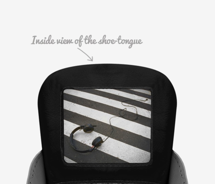 LWMG INC.. custom made in Italy shoes by Skylar Blu | Tongue view