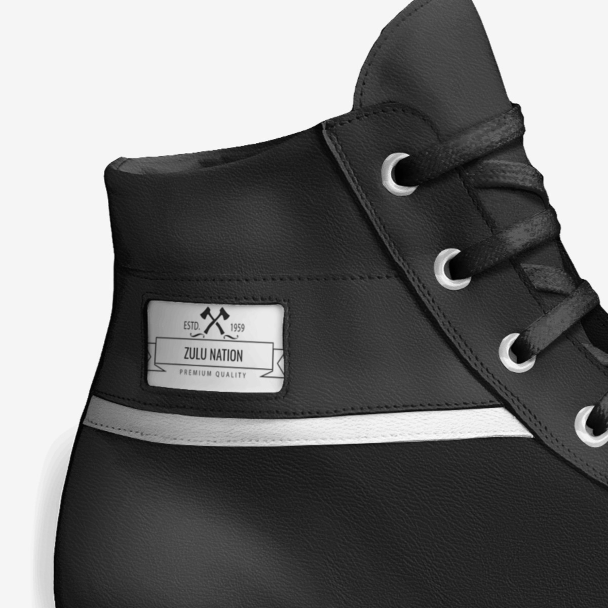 Zulu Nation custom made in Italy shoes by Mike Wilson | Detail view