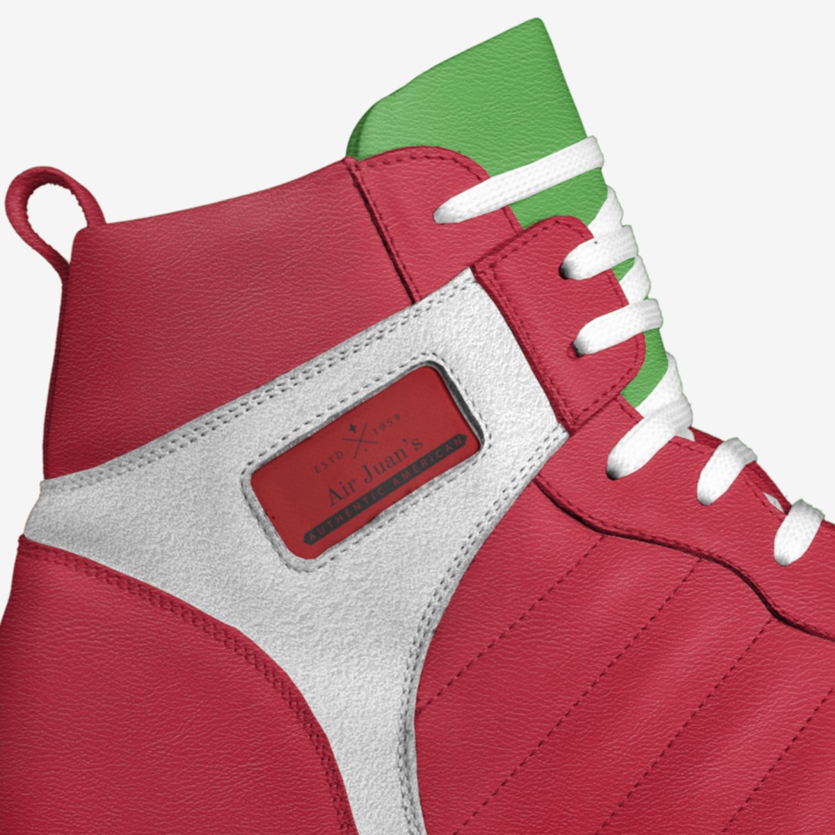 Air Juan’s custom made in Italy shoes by Morgan Redranger | Detail view