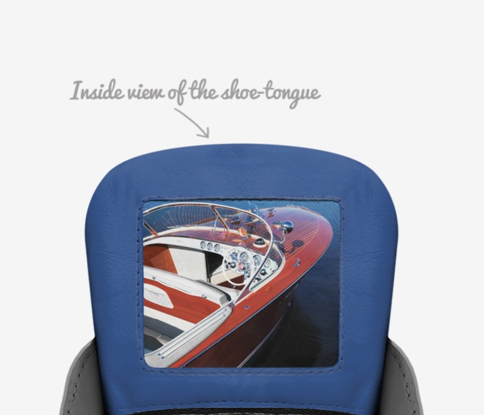 Shoe Gam custom made in Italy shoes by Hunter Gann | Tongue view