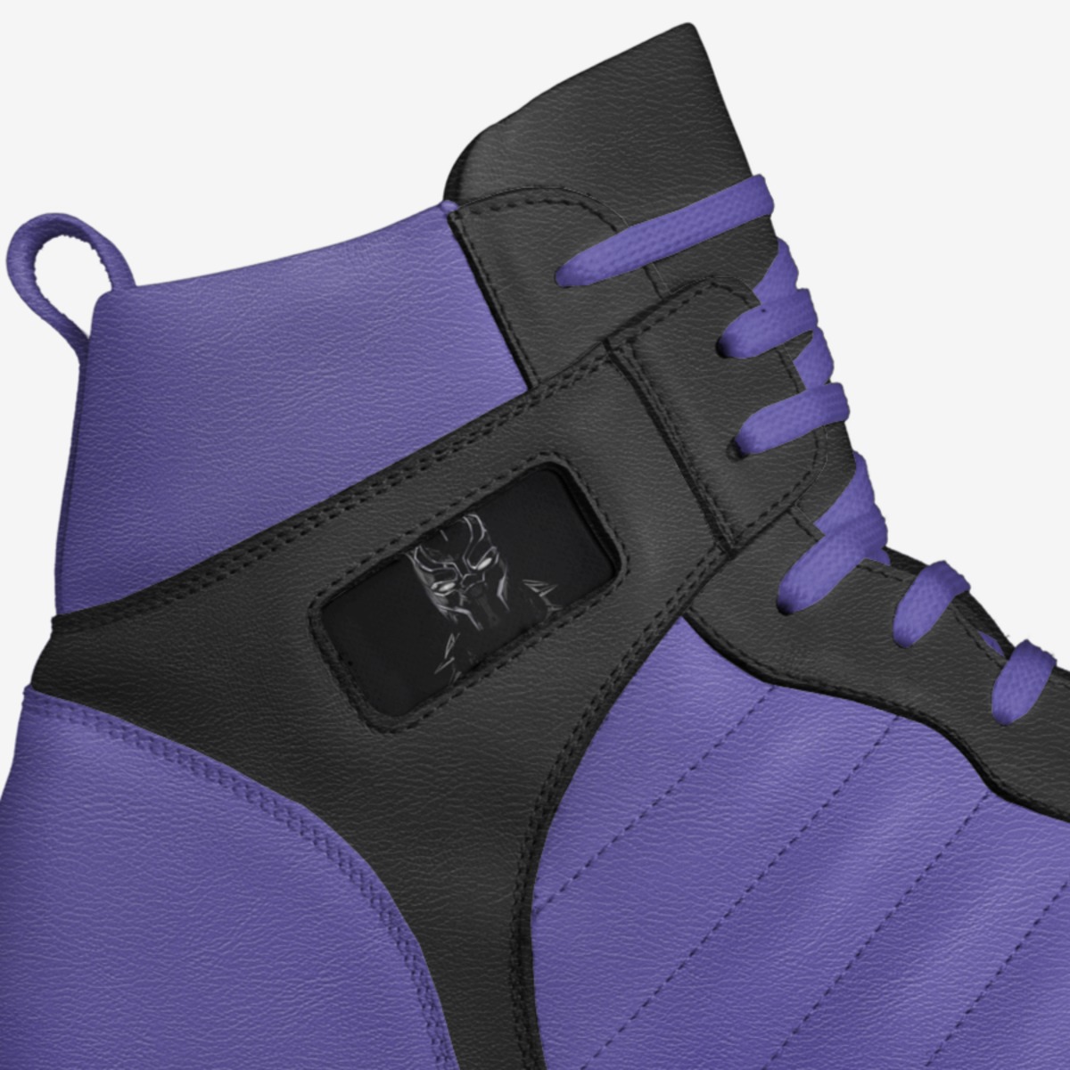 Wakanda Forever custom made in Italy shoes by Joshua Sepulveda | Detail view