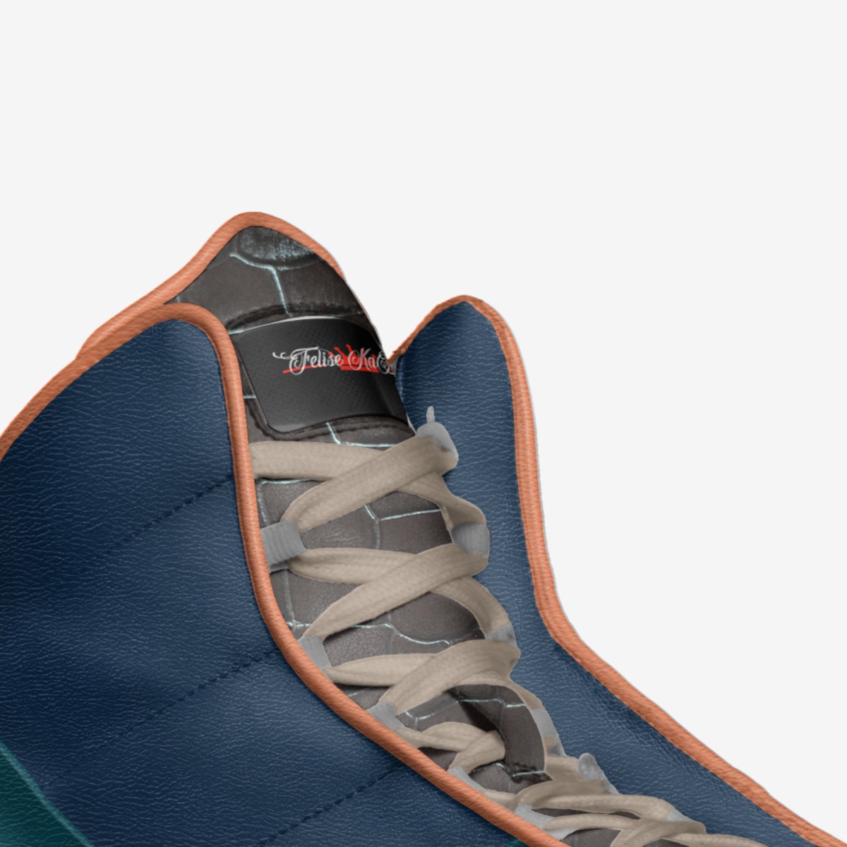 Felise KaBobo custom made in Italy shoes by Shamsud-din King | Detail view