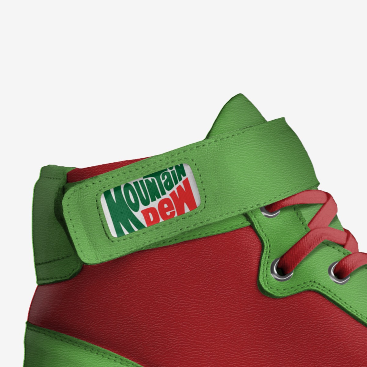 Mountain dew custom made in Italy shoes by Kayla | Detail view