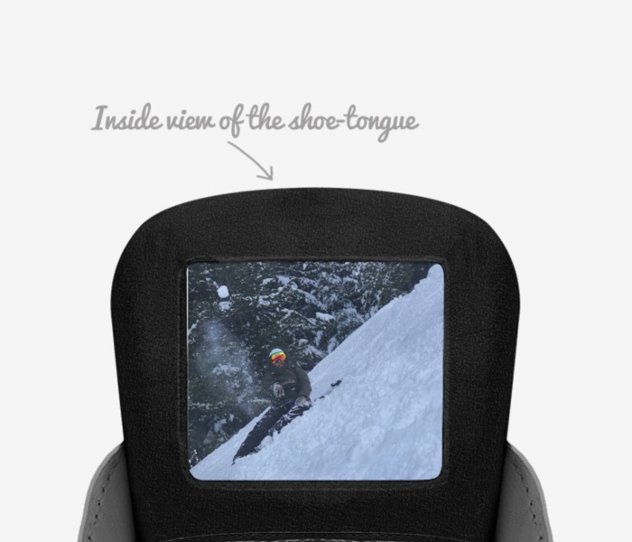 Oggy custom made in Italy shoes by Lewis Ogden | Tongue view