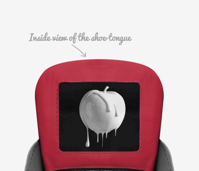 Swipes custom made in Italy shoes by Lucasgude | Tongue view