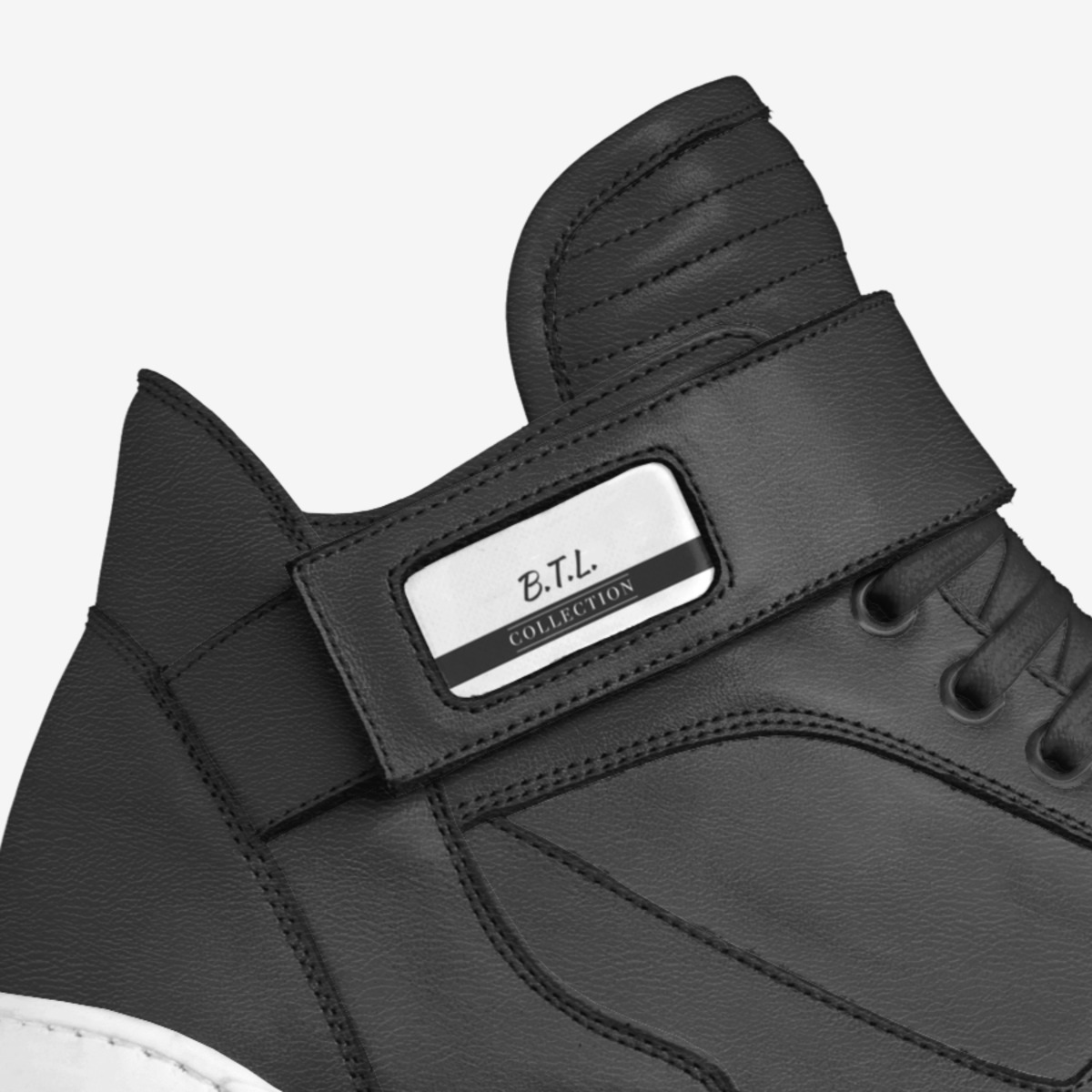 BBT custom made in Italy shoes by Tayvion Baker | Detail view