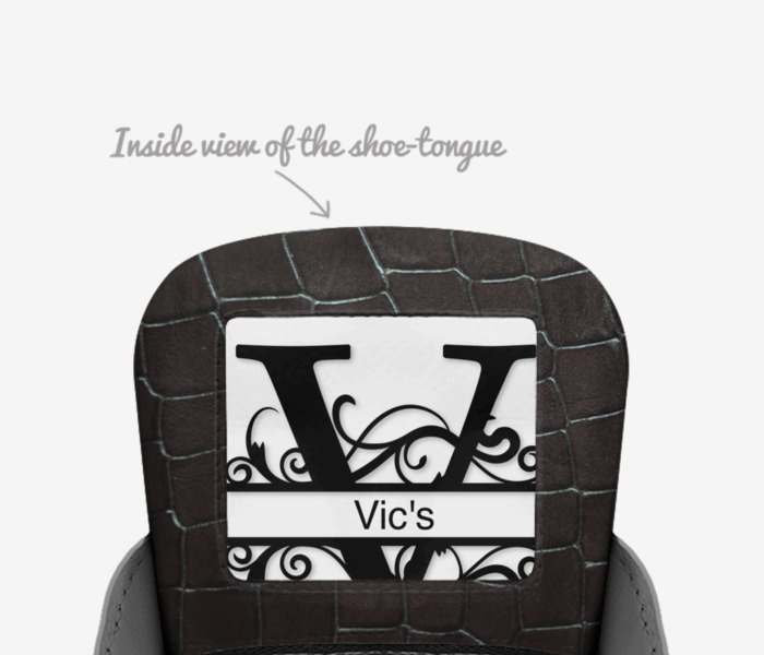 vics custom made in Italy shoes by Brayden Murphy | Tongue view