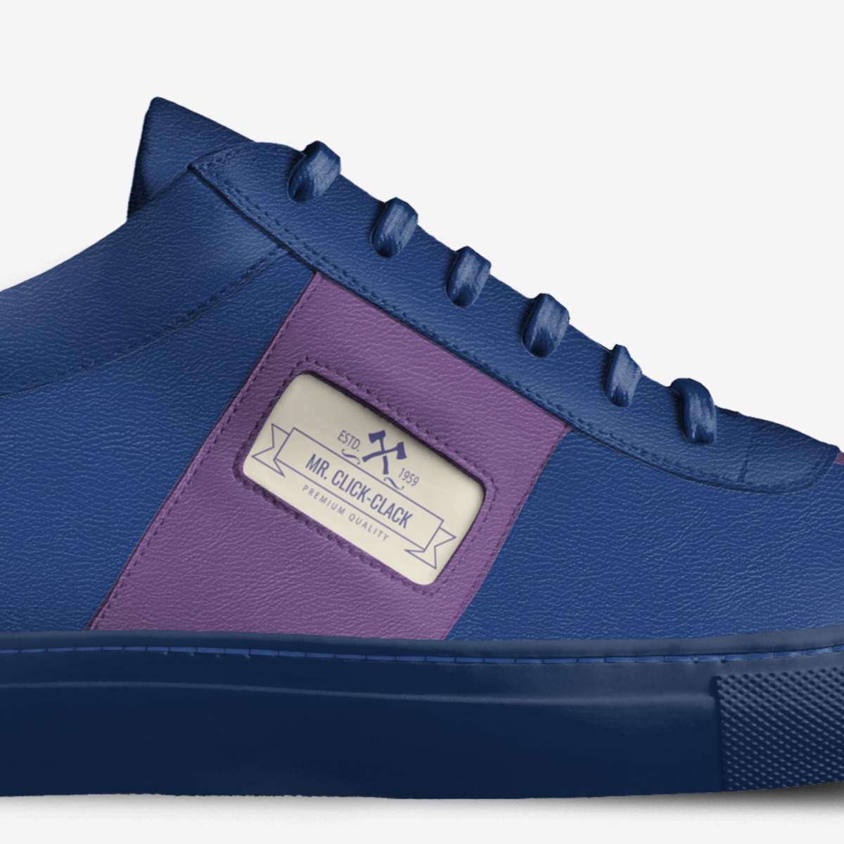 Mr. Click-Clack custom made in Italy shoes by Victor Rodriguez | Detail view