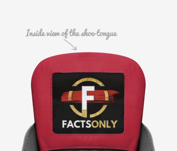 Peppermint custom made in Italy shoes by Facts Only | Tongue view