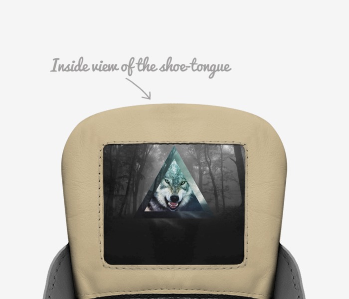 Prey custom made in Italy shoes by Alphonso Jones Iii | Tongue view