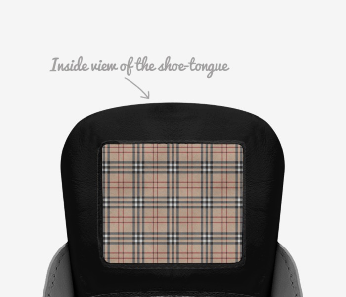 Deven custom made in Italy shoes by Deven Juarez | Tongue view